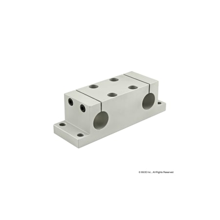 80/20 Double Shaft Mounting Block 1" Diameter 5850