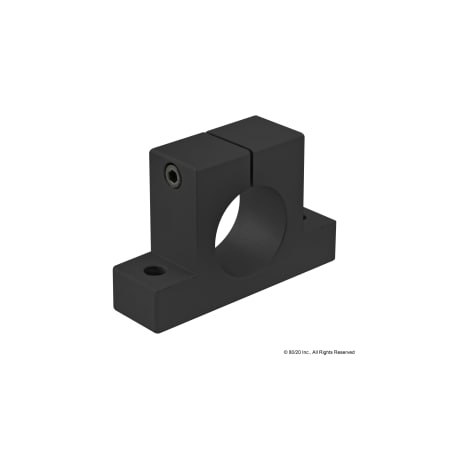 80/20 Black 1.5" Single Horizontal Base 5880-BLACK