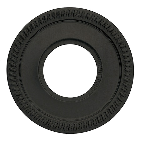 Baldwin Passage Pair Rosettes Distressed Oil Rubbed Bronze 5035.402
