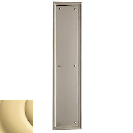 Baldwin Estate Unlacquered Brass Push Plates 2280.031