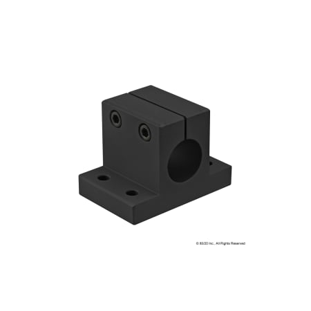 80/20 Black 10 S 1" Double Horizontal Base 5910-BLACK