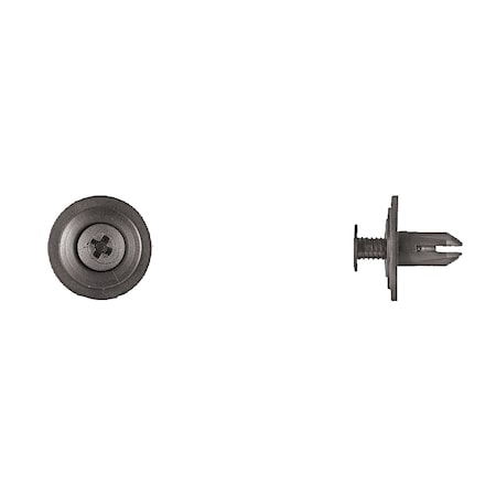 Disco Blk Nyln Phllp Screw Ret 6mm Hole Size 11mm Stem L PK25 5930PK