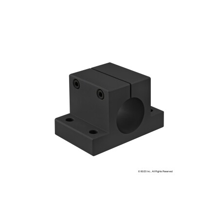 80/20 Black 1.5" Double Horizontal Base 5930-BLACK