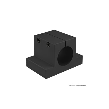80/20 Black 2" Double Horizontal Base 5940-BLACK