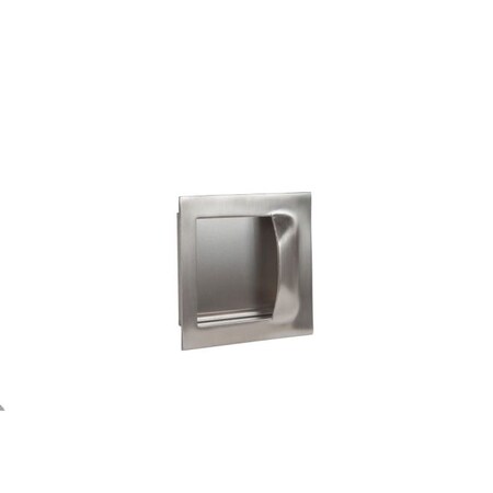 Trimco Square Flush Pull Trimgard Antimicrobial Satin Stainless Steel 5"x5" 1111A.630TG