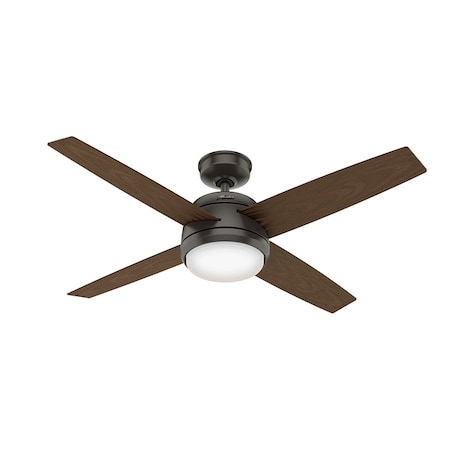 Hunter Outdoor Ceiling Fan, 4 Blades, 3 Speeds, 120, Noble Bronze 59615