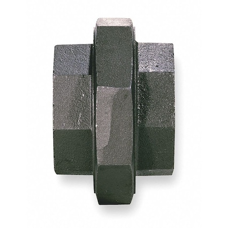 Zoro Select Malleable Iron, Union, Class 150, 2 in x 2 in Fitting Pipe Size, Female NPT x Female NPT 5P596