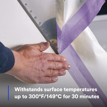 3M Painter's Tape, 24 mm W x 60 yd L, 7.3 mil Thick, Purple, Rubber Adhesive, 36 PK 501+PL