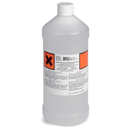 Hach Chemical Co 1L Reagent 3 Hypochlorite Solution 2776553
