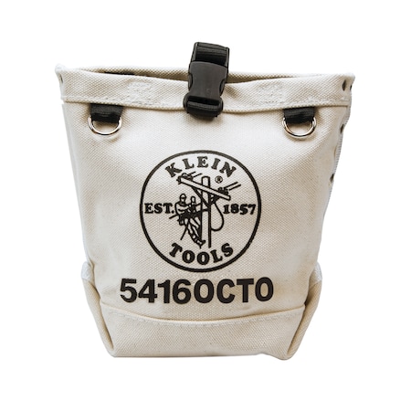 Klein Tools Canvas Bag with Connection Points, #4 Canvas, 9" Height 5416OCTO