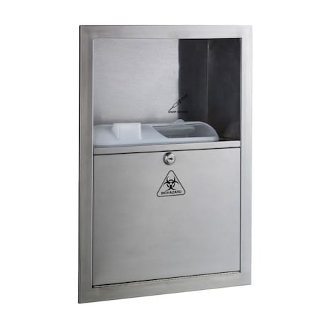 Bobrick Recessed Sharp Disposal, SS B35016