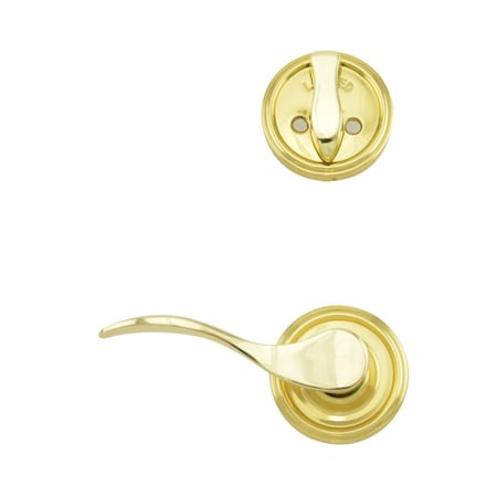 Weslock RH Bordeau INT SGL CYL HSET Trim Lexington or Colonial Bright Brass R2100--U3SL20