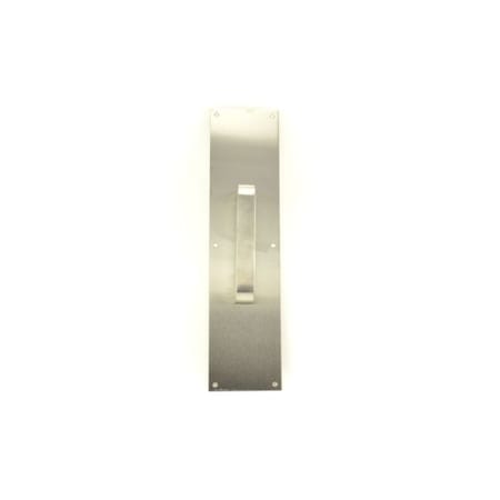 Trimco Square Corner Pull Plate 6" 1139 Pull Satin Stainless Steel 4"x16" 1015-3.630