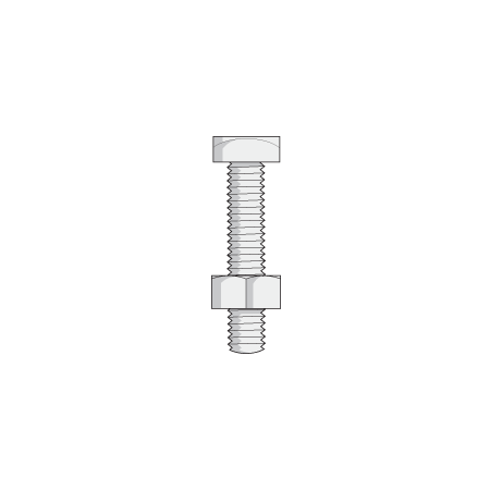 Quickcable Bolt/Nut, Zinc, 5/16", 18 X 1-1/4", PK5 6000-010