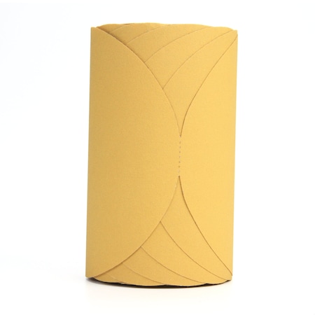 3M Stikit(TM) Gold Film Disc Roll, 6 in Dia, 600Z, Aluminum Oxide, P150 Grit, Closed Coat Type 7000118179