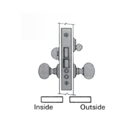 Baldwin Entry Handlesets Unlacquered Brass 6001.031.LLS