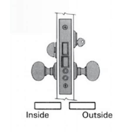 Baldwin Entry Handlesets Vintage Brass 6001.033.LR