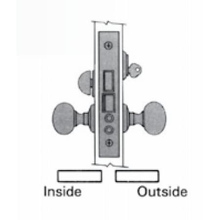 Baldwin Entry Handlesets Vintage Brass 6001.033.R