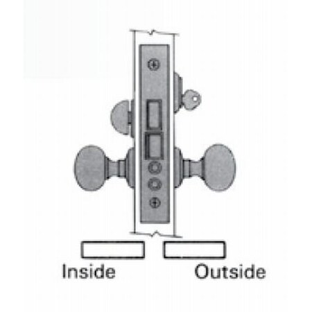 Baldwin Entry Handlesets Lifetime Bright Nickel 6001.055.RLS