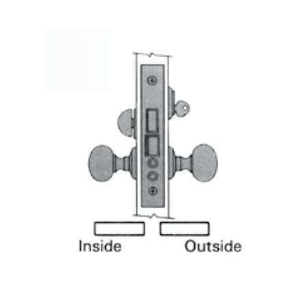 Baldwin Entry Handlesets Satin Black 6001.190.RRLS