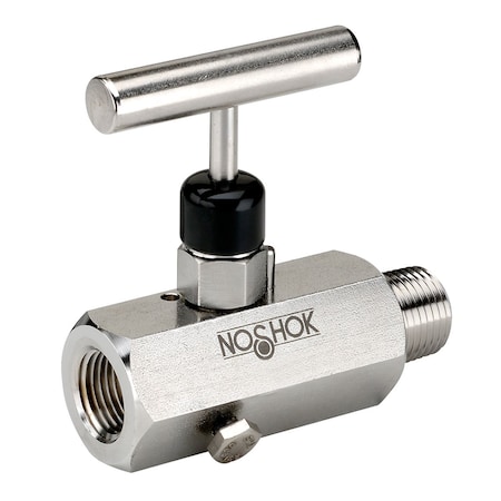 Noshok Needle valve, 1/4" NPT FxF, Stain 602-FFS