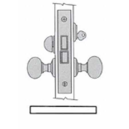 Baldwin Entry Storeroom Handlesets Lifetime Bright Nickel 6010.055.LLS