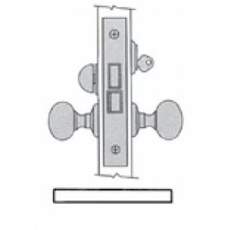 Baldwin Entry Storeroom Handlesets Oil Rubbed Bronze 6010.102.LR