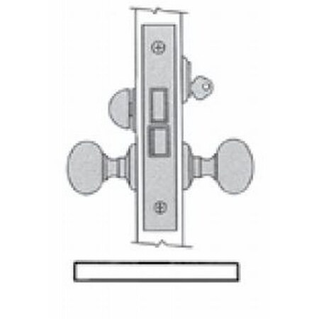 Baldwin Entry Storeroom Handlesets Satin Black 6010.190.RLS