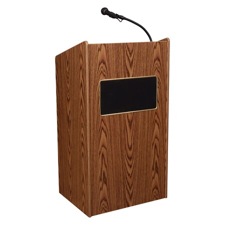 Oklahoma Sound Aristocrat Sound Lectern, Medium Oak 6010-MO