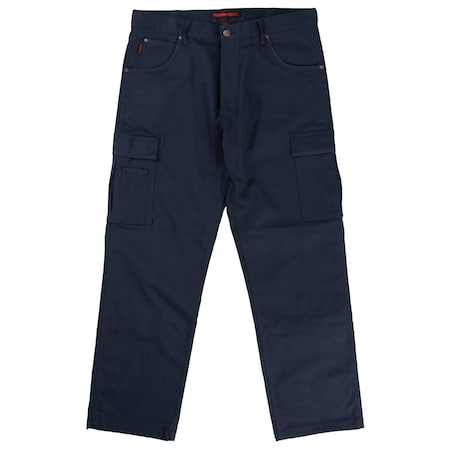 Tough Duck Flex Twill Cargo Pant, 34, NAVY, 98% Cotton/2% Spandex 601006