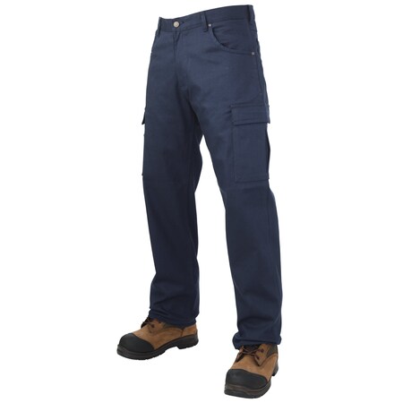 Tough Duck Pants, 40, NAVY, 98% Cotton/2% Spandex 601016 | Zoro