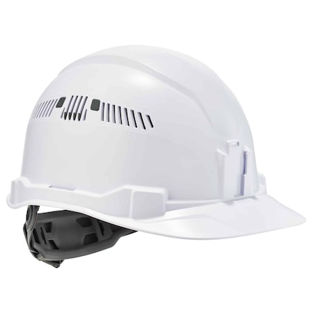 Ergodyne Hard Hat, 4 Point Ratchet, White 8972