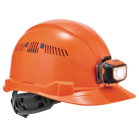 Ergodyne Orange Class C Hard Hat Cap Style Vented 8972-LED