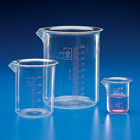 Globe Scientific Beaker, 50mL, Pmp (Tpx), PK20 601542