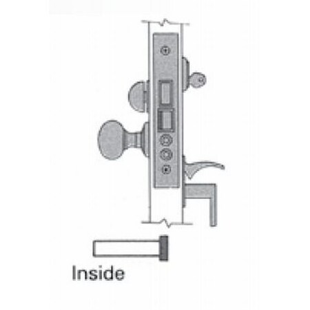 Baldwin Entry Handlesets Lifetime Brass 6021.003.L