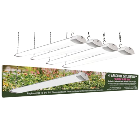 Miracle Led Industrial 4 ft LED Grow Light Hydroponic Full Spectrum Daylight, PK4 602134
