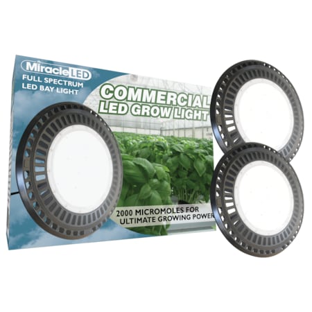 Miracle Led Industrial 200W LED High Bay Grow Light Ultra Bright Daylight, PK2 602137