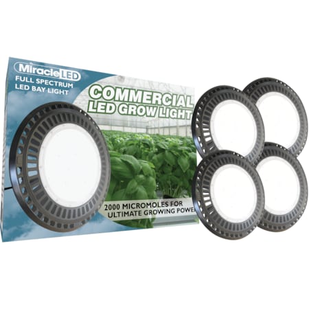 Miracle Led Industrial 200W LED High Bay Grow Light Ultra Bright Daylight, PK4 602138