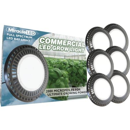 Miracle Led Industrial 200W LED High Bay Grow Light Ultra Bright Daylight, PK6 602139