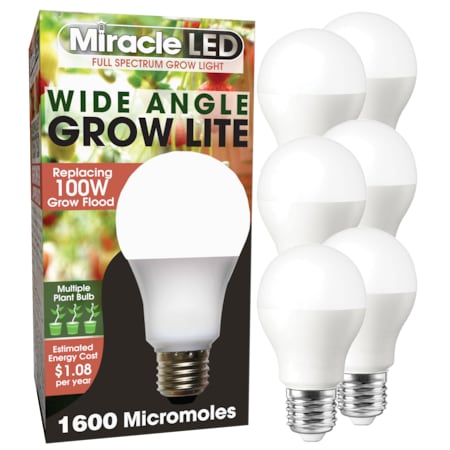 Miracle Led Full Spectrum Multi Plant LED Grow Light Replace 100W, PK6 602159