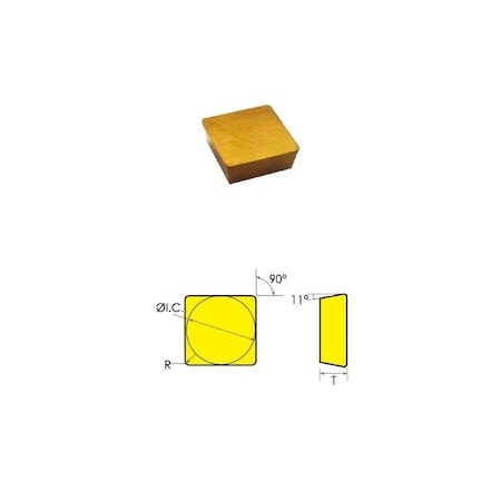Hhip SPG-422 TiN Coated Carbide Insert 6021-2422