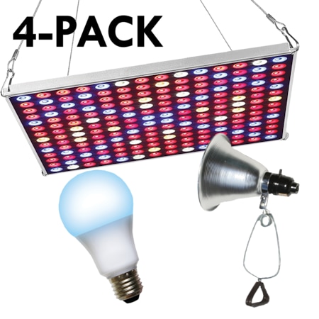 Miracle Led LED Grow Panel & Clamp On LED Blue Spectrum Grow Light Kit 12 Pcs Kit, PK4 602232