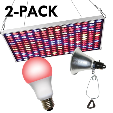 Miracle Led LED Grow Panel & Clamp On LED Red Spectrum Grow Light Kit 6 Pcs Kit, PK2 602235