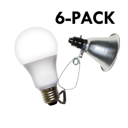 Miracle Led Clamp Lamp Grow Fixture & Full Spectrum LED Grow Light 12 Pcs Kit, PK6 602277