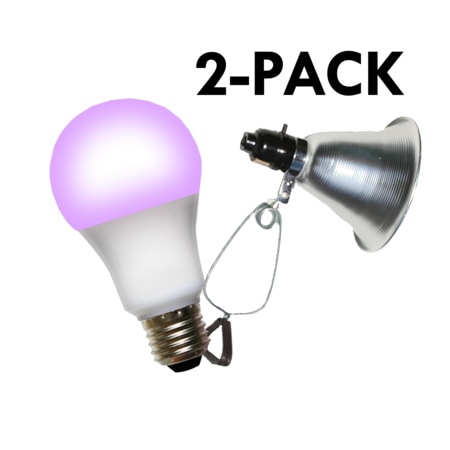 Miracle Led Clamp Lamp Grow Fixture + Red & Blue LED Grow Light 4 Pcs Kit, PK2 602287