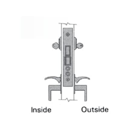 Baldwin Entry Handlesets Lifetime Satin Nickel 6025.056.LR