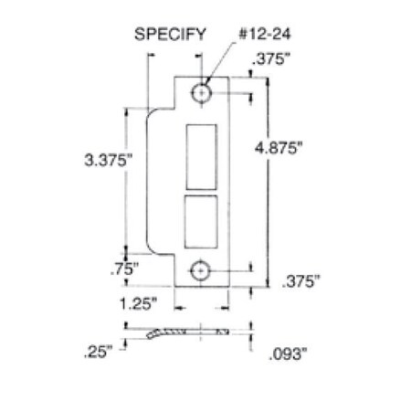 Baldwin Lifetime Brass Strikes Lifetime Brass 6038.003.L158