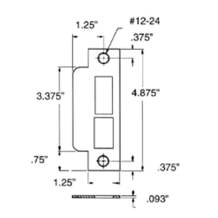 Baldwin Satin Black Strikes Satin Black 6040.190.R