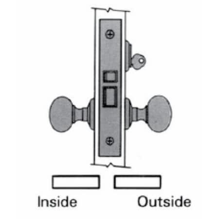 Baldwin Fail Safe Handlesets Lifetime Brass 6051.003.L