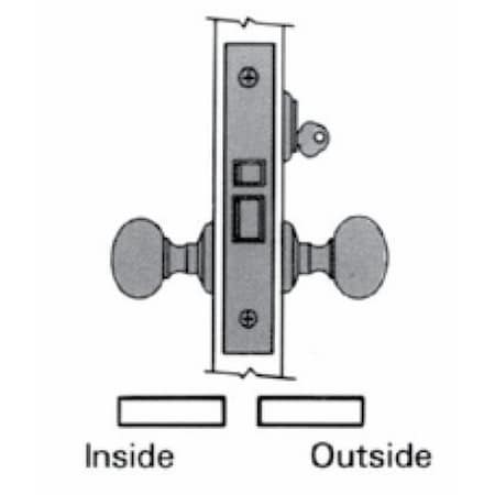 Baldwin Fail Safe Handlesets Lifetime Brass 6051.003.R